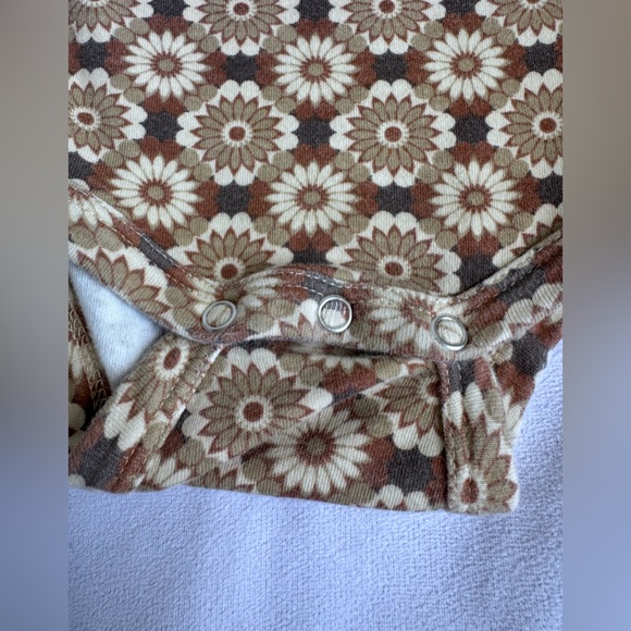 Kate Quinn Organics Set of 2‎ Newborn Bodysuits Snap Bamboo Cotton Black Floral - Picture 3 of 12